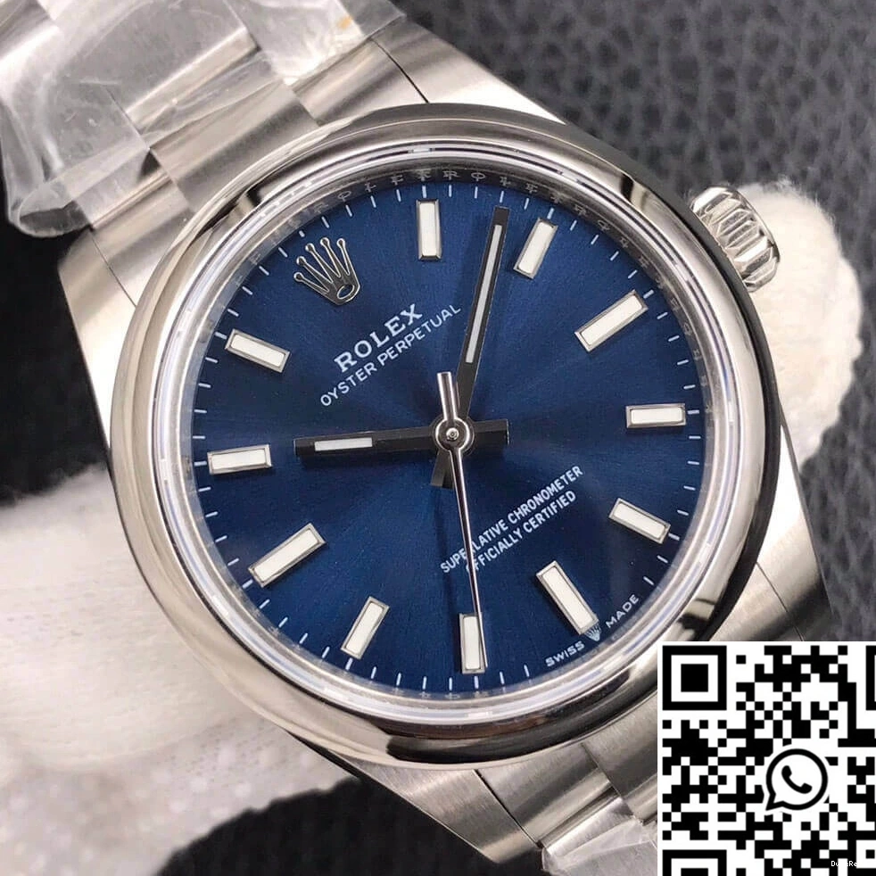 M277200-0003 Rolex 31MM EW Factory Blue Perpetual Oyster Dial 0724